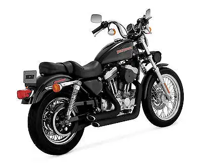Vance & Hines Exhaust Black Shortshots Staggered Harley Sportster XL 47223 • $599.99