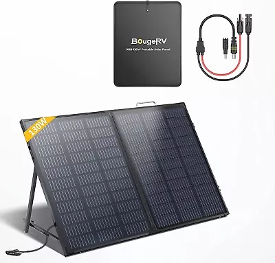 BougeRV 130W Portable Solar Panel Battery Charge For Generator Power Station RV • $139.94