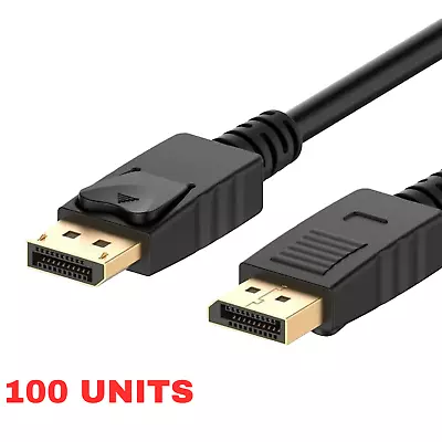 Lot Of 1-100 6FT DisplayPort Cable 4k@60hz 2k@165hz HD Video Cable DP To DP Male • $239.99