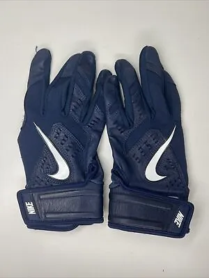 Men's Navy Blue Nike Trout Elite 2.0 Batting Gloves Large • $49.99