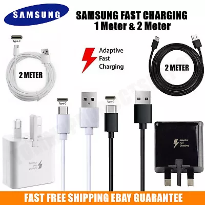 Samsung Adaptive Fast Charger Wall Plug Cable For Galaxy Android Phones Tablets • £3.59