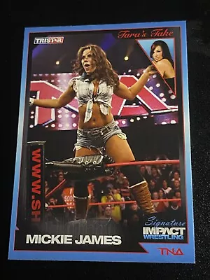 2011 Mickie James TNA Tristar Signature #31 Impact Insert Wrestling Card WWE • $3