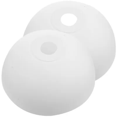 2x Plastic Mushroom Lampshade For Floor/Ceiling Lamp - 42mm Hole Replacement • £13.98