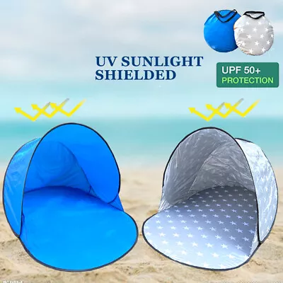 $19.99 • Buy Pop Up Camping Beach Tent Portable Waterproof Sun Shade Shelter Fishing Tent