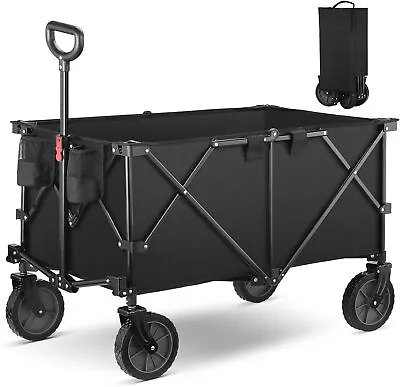 Wagon Folding Cart Collapsible Garden Beach Utility Outdoor Camping Sports • $70.50