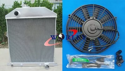 Aluminum Radiator&FAN For Ford / Mercury Cars W/Chevy Engine 1942-1948 1943 1944 • $275