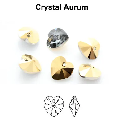 £3.60 • Buy Genuine PRECIOSA 433 68 301/615 Heart MAXIMA Crystal Pendants * Many Colors