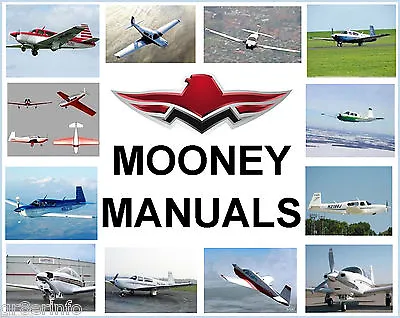 Mooney Mustang M22 Maintenance Manual & Parts & Engine MANUALS + SL SB - BIG SET • $49.95