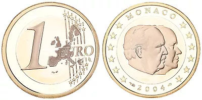 Monaco 1 Currency Coin Pf IN Münzkapsel. Rare Year Polished 106741 • $57.90