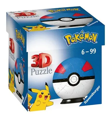 £7.88 • Buy Ravensburger Pokemon Great Ball - 3D Jigsaw Puzzle Ball For Kids Age 6 Years Up 