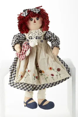 Delton 18  Raggedy Ann Cloth Rag Doll W/ Cat Blue • $20