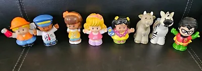 Mattel Fisher Price Little People X8 Figures Bulk Lot Robin Zebra Pilot Girls • $19.99