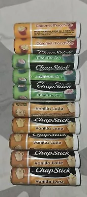 Lot Of (10) Chapstick Mixed Coffee Collection Vanilla -mint-caramel • $24