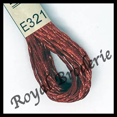 Embroidery Thread - Metallic Reds  Create Light Reflection Effects • £2.49