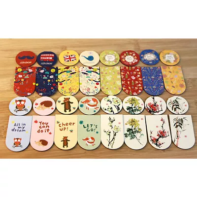 £2.19 • Buy 2pk Animals Flowers London Red Bus Magnetic Bookmarks Book Markers With Magnet