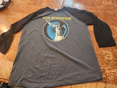 Van Morrison Tour Black / Gray T-Shirt Adult - Men’s Size 2XL #S52 • $23.30