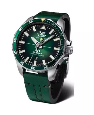 Men Automatic Watch Vostok Europe NH35A-225A710LE Green Dial • $335