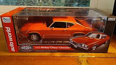 Autoworld NEW 1969 Nickey Chevy Chevelle Diecast Scale 1:18 • $129.99