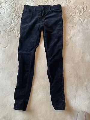 £8.99 • Buy M&S Black Velvet Jeans 12L Sequin Side Panel 😍