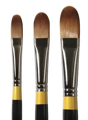 Daler Rowney System 3 Long Handled Filbert Paint Brush - SY42 - All Sizes • £8.45