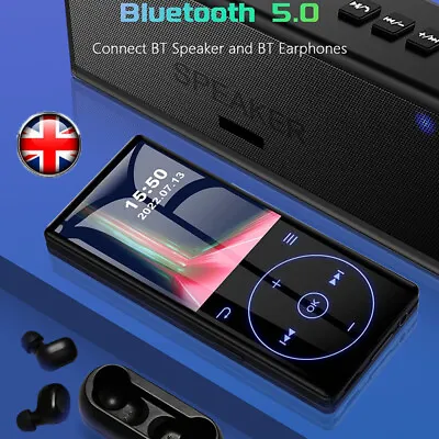 Bluetooth5.0 MP4/MP3 Lossless Music Player FM Radio Recorder Sport Support 128GB • £25.98