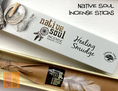 NATIVE SOUL Incense Joss Stick *Choose Fragrance Insence White Sage Palo Santo • £2.90