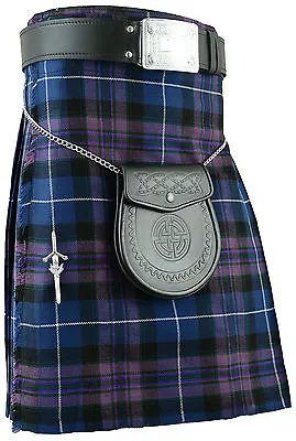 Pride Of Scotland Mens Kilt Tartan Kilts Highland Dress • £23.99