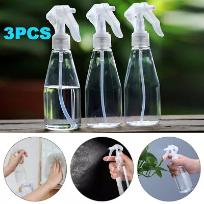 3Pcs 200ML Empty Spray Bottle Hairdressing Water Fine Mist Container Salon • £5.29