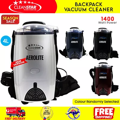 Aerolite Backpack Vacuum Commercial Backpack Vacuum Cleaner 4L HEPA Filtration • $296.92