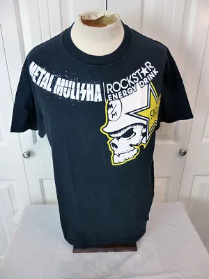 Metal Mulisha T-Shirt Mens Shirt Rockstar Energy Drink Helmet Skull Size Large • $10.18