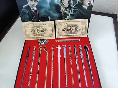 $20.99 • Buy New Harry Potter 11 Magic Wands And Tickets Cards Great Gift Box Set