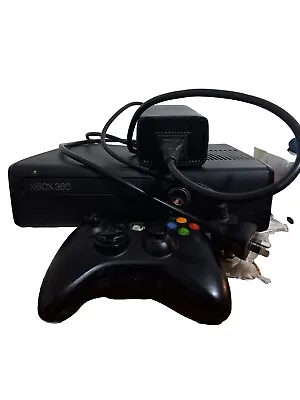 Microsoft Xbox 360 S Matte Black 250 Gb (1439)+1 Wireless Controller • $115