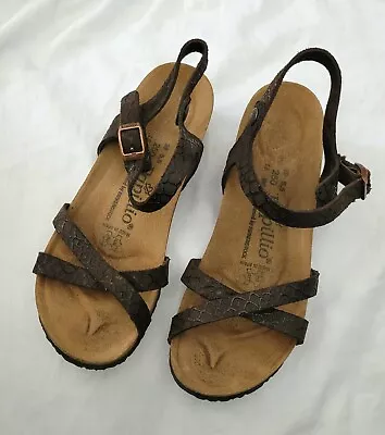 £50 • Buy Birkenstock Papillio Lola, Brown Leather Sandals In Size 5.5 EU39
