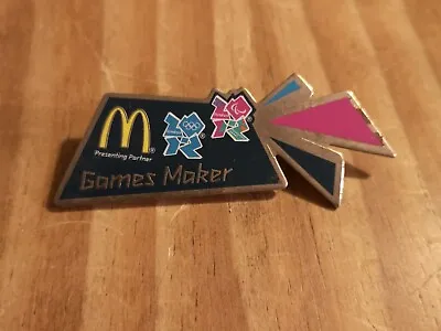 London 2012 Olympics Games Maker Coloured Pin Badge • £4.75