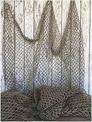 Fishing Net 5'x10' ~ Commercial Fish Netting ~ Old Vintage Decor • $50.86