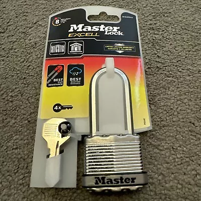 Master Lock EXCELL Laminated Steel Padlock 45 X 8 X 51mm Extra LS • £11