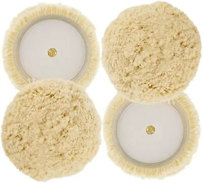 3Inch 100% Wool Hook & Loop Grip Buffing Pad For Compound Cutting & Polishing • $22.80