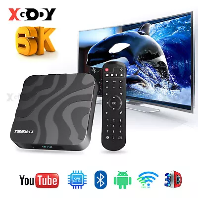 $67.99 • Buy XGODY Android 12.0 TV Box 5G WIFI6 6K HD 4+64GB Media Player HDMI BT 4.0 2023 AU