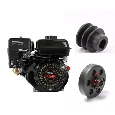 OHV 7HP Petrol Engine Stationary Motor Kit 210cc Go Kart Horizontal Shaft Clutch • $339.43