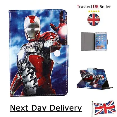 Iron Man Tablet Case - Kids Superhero Cover For 7   8   9.7   10   Inch Size Tab • £12.99