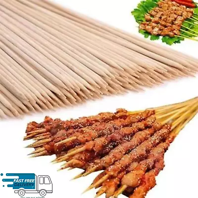 £2.63 • Buy BBQ BAMBOO STICKS Wooden Skewers Kebab Fruit Chocolate Fountain Sticks