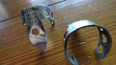 2 Vintage National Fingerpicks Banjo Dobro Pedal Steel Lap Steel Pat 1787136 • $48