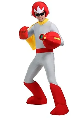 Adult Mega Man Proto Man Video Game Jumpsuit Costume SIZE L (with Defect) • $59.90