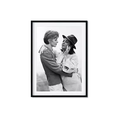 David Bowie And Elizabeth Taylor Black&White Art Poster Print. Great Home Decor • $74.50