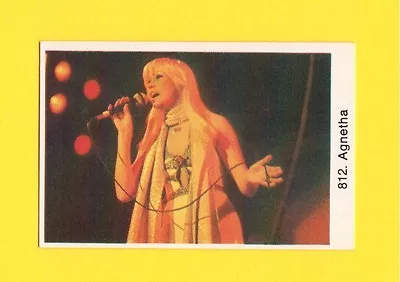 ABBA Vintage 1970s Pop Rock Music Card From Sweden #812 Agnetha BHOF • $20.42