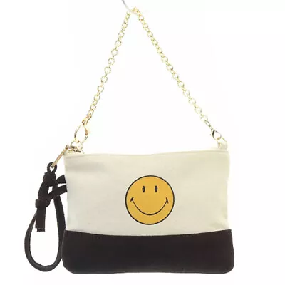 Grief Muse De Deuxieme Classe Handling Smile 2 Tone Pouch Bag Handbag Canvas W • $133.21