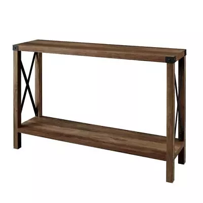 Walker Edison Furniture Entryway Table W/ Storage Rectangular Wood Rustic Oak • $141.02