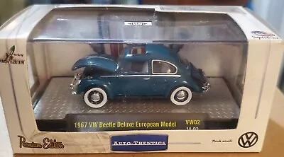 M2 Machines 1967 VW Beetle Deluxe European Model VW02 1:64 Green • $19