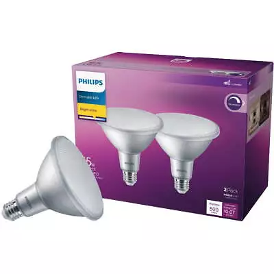 Philips LED 45-Watt PAR38 Indoor & Outdoor Floodlight Light Bulb Bright White • $13.98
