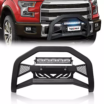 Black Bull Bar Push Front Bumper Grille Guard For 2004–2023 Ford F-150 F150 • $192.27